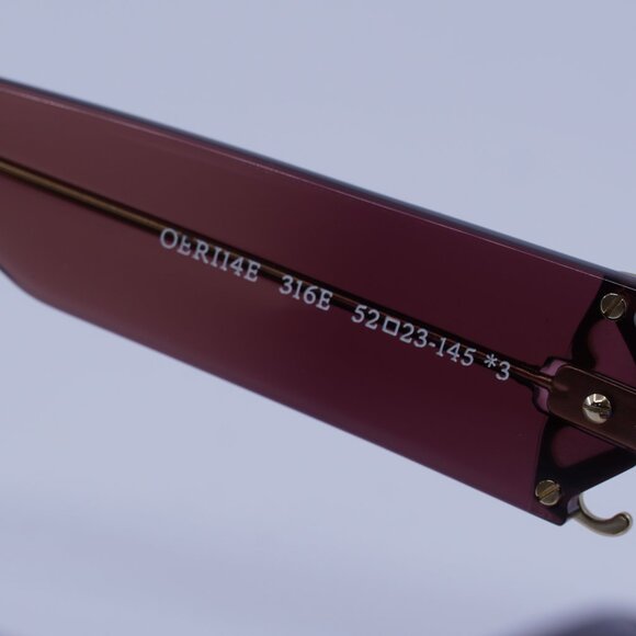 Off-White OERI14E PALMER 316E Sunglasses Burgundy/Nude Oval Frame, Brown Lenses - Picture 9 of 11